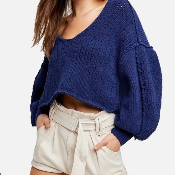 Free People Boxy cropped sweater - Picture 2 of 4